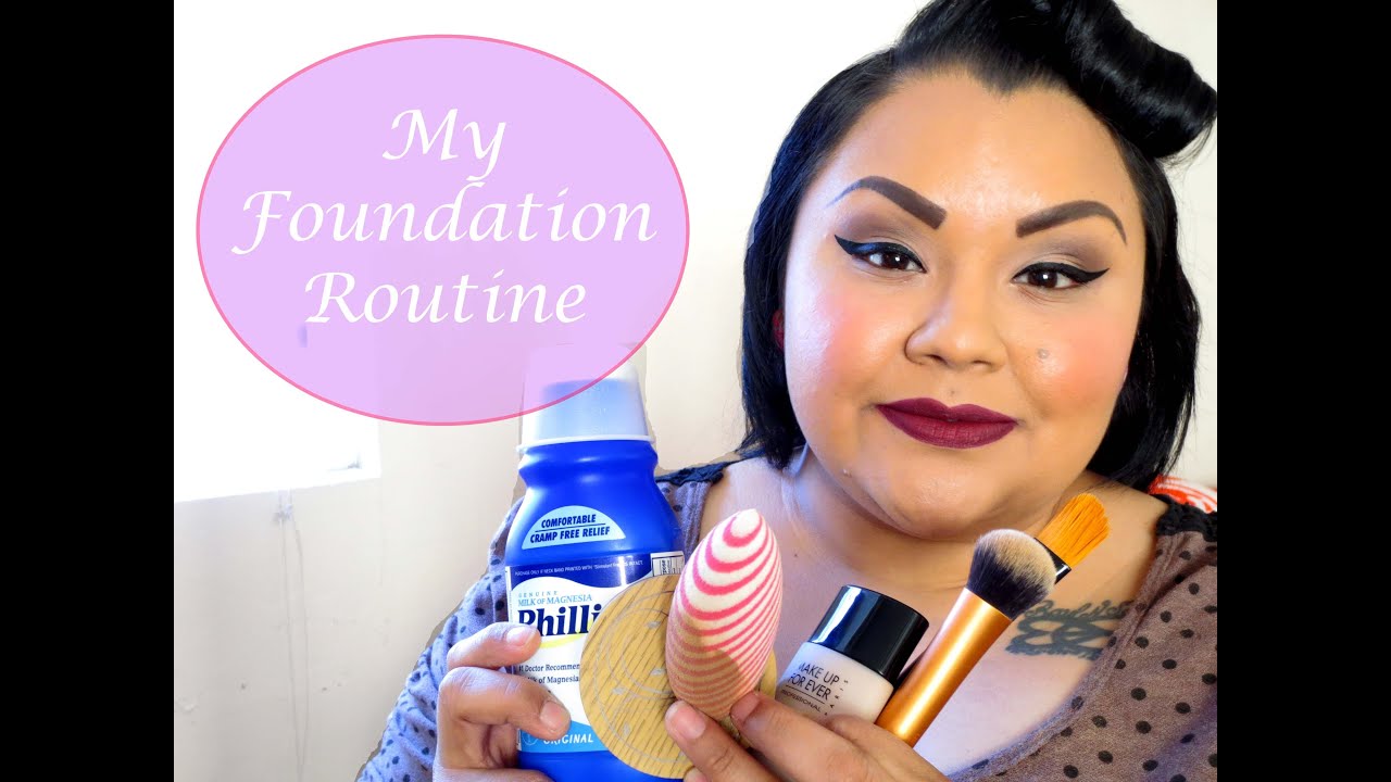 My Foundation Routine (Oily Skin) / Miss Dimple Darling - YouTube