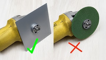 Not everyone knows this secret! Insert a steel plate into the Angle Grind and be Amazed!😱