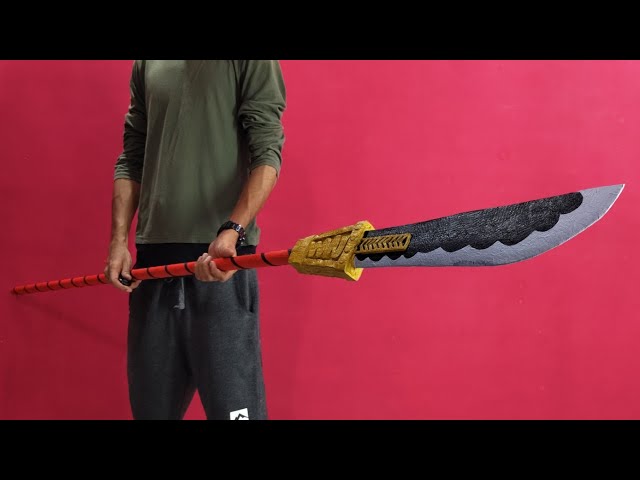 How to Make Whitebeard's Weapon - Naginate (Murakumogiri )TUTORIAL/DIY 