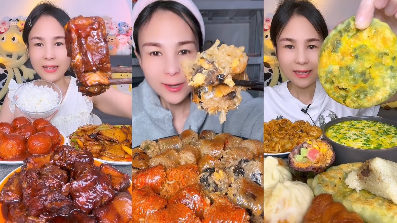 Mukbang Challenge : Eating Spicy 🔥🥵 noodles 🍜 fried tendon noodles rachang #food #mukbang #meat 