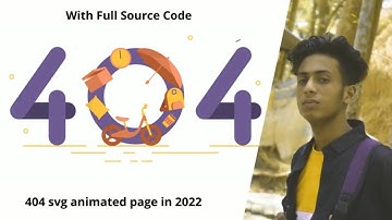 404 SVG animated page with html and css in 2022 +full source code by jishaansinghal