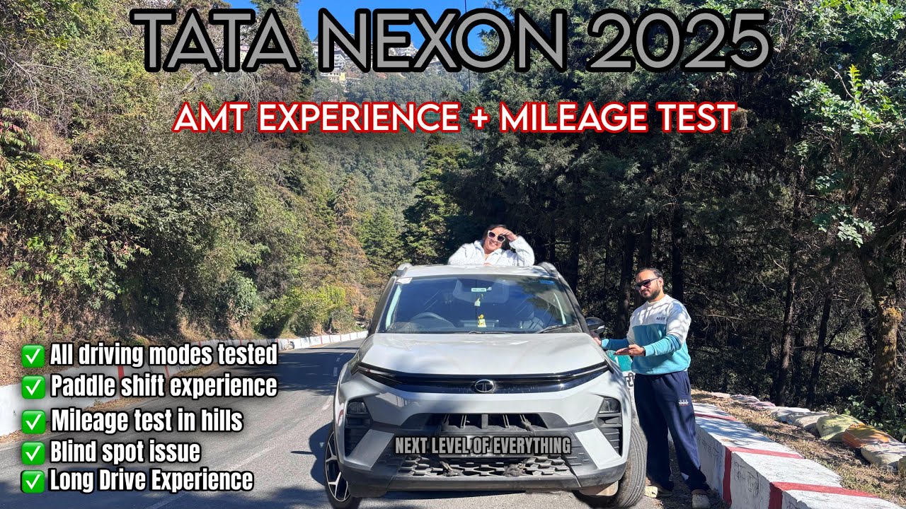 MILEAGE TEST OF ALL NEW TATA NEXON 2025| AMT NEXON REVIEW IN DETAIL| PURE PLUS S| AMAZING RESULTS 😳