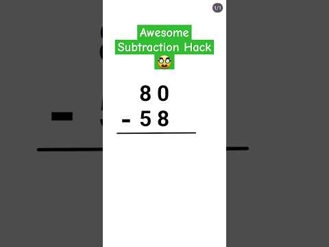 Awesome Subtraction Hack
