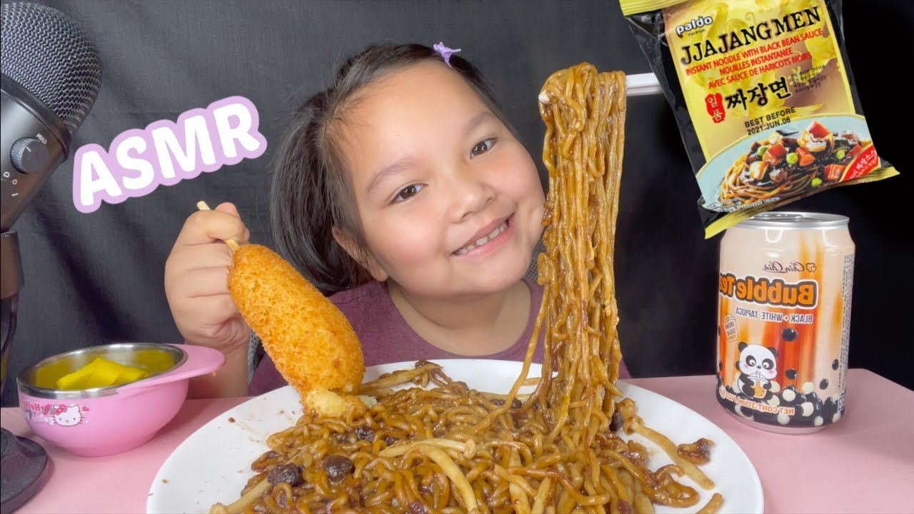 JJAJANGMYEON Korean black bean noodles YouTube