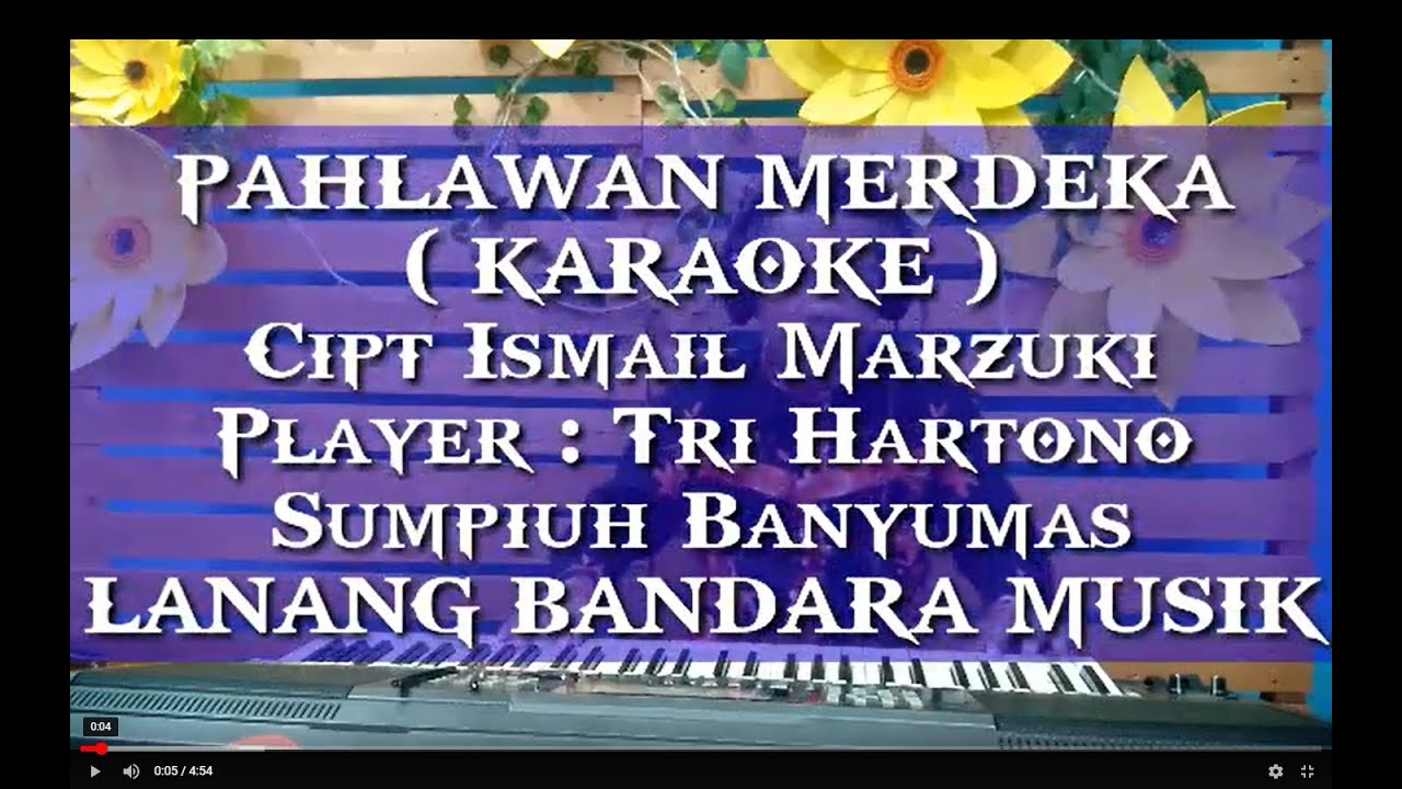 PAHLAWAN MERDEKA langgam keroncong,KARAOKE,Player Tri Hartono,LANANG BANDARA MUSIK