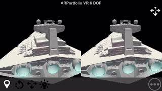 I made 6DOF VR in a phone based headset, via AR Portfolio and ARKit. Apple's AR/VR Headset Engine?!?