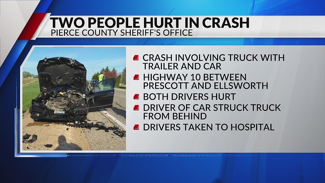 2 people injured after 2-vehicle crash in Pierce County - YouTube