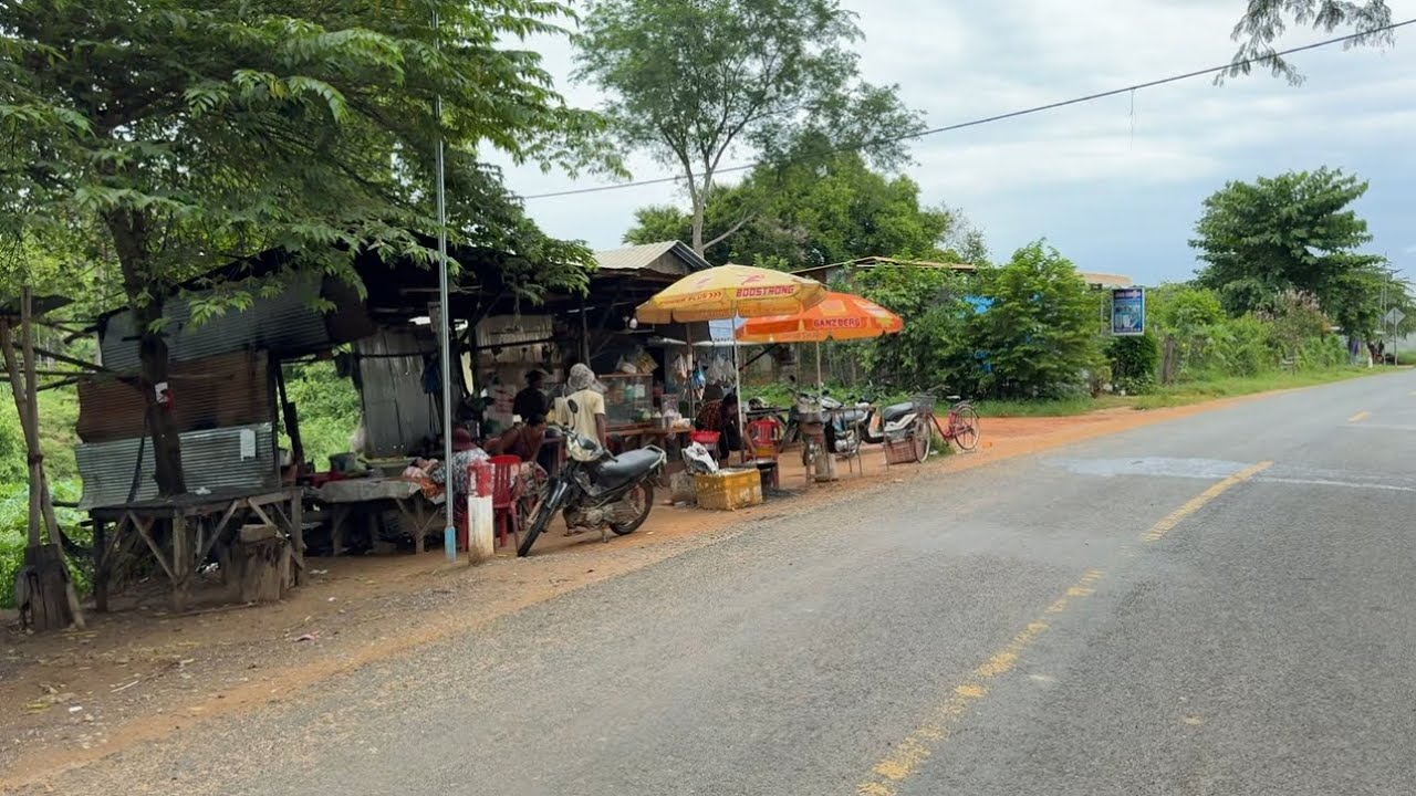 Roadside Village Street Food in Pursat Province. Cambodia