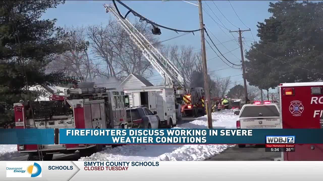 Firefighters Discuss Working in Severe Weather Conditions