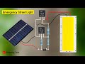 Emergency solar street light circuit | DIY auto ON OFF street light with charging