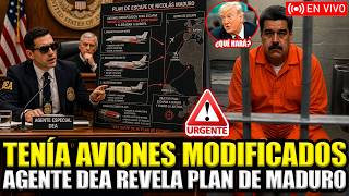 🚨EN VIVO ¡AGENTE DE TRUMP REVELA ANTE LA JUSTICIA QUE MADURO TENÍA AVIONES MODIFICADOS PARA ESCAPAR!