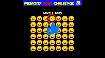 Memory Test 🤯 || Find The Odd Emoji Out || Emoji Puzzle Quiz || part 38 || #shorts #quiztime