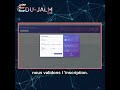 LMS EDU JALM inscription apprenant et report session #lms