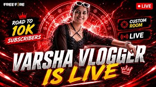 FREEFIRE LIVE MALAYALAM❤|VARSHA VLOGGER|FEMALE STREAMER
