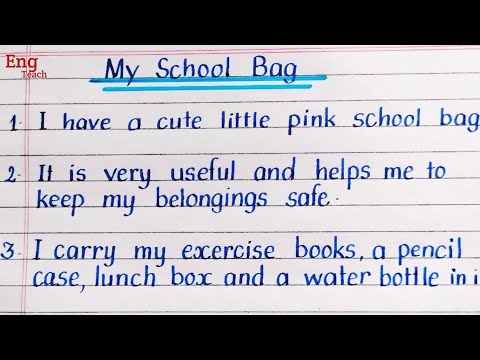 my school bag essay for class 6