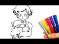 🐞🐾Coloring Photo Adrien - Kitten Cuddles - Glitter Markers