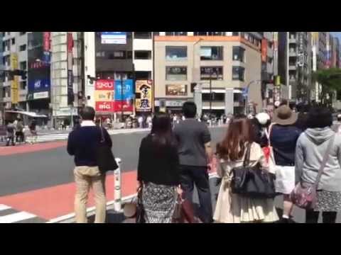 渋谷駅宮益坂口案内 宮益坂下交差点 道標 Youtube