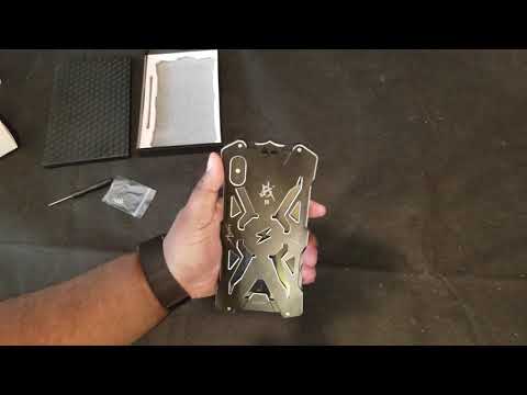 Installing iphone XS Max Zimon Metal Aluminum Thor Protective Bumper Case