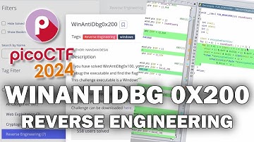 picoCTF 2024 - Reverse Engineering - WinAntiDbg0x200