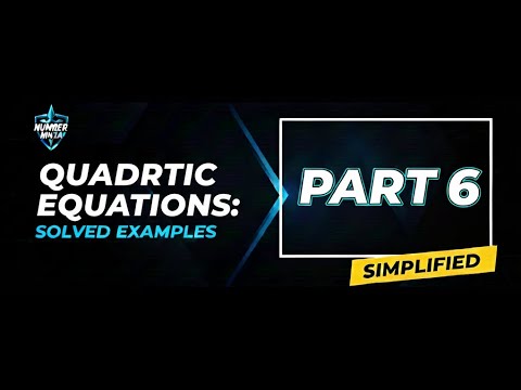Quadratic Equation Example 6 - YouTube