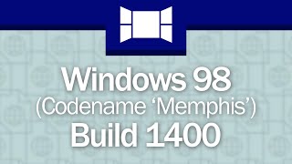 Windows 98 Build 1400: Showing The Active Desktop