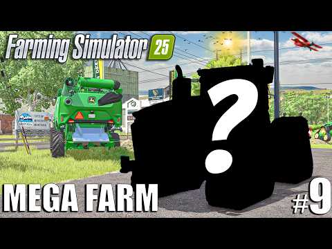I Bought NEW MEGA TRACTOR! WHAT IS IT? | MEGA FARM Challenge #9 | Farming Simulator 25