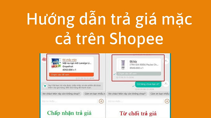 Hướng dẫn trả giá trên shopee