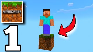 Minecraft PE Skyblock, But You Only Get ONE BLOCK - Gameplay Part 1 (MCPE SkyBlock) screenshot 2