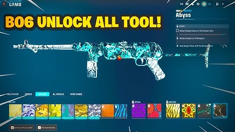 BLACK OPS 6 UNLOCK ALL TOOL UNLOCK ALL CAMOS, ATTACHMENTS, GOBBLEGUMS, BLUEPRINTS, OPERATORS & MORE!