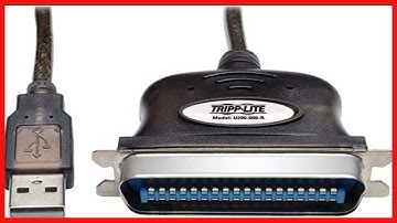 TRIPP LITE USB to Parallel Printer Adapter Cable USB-A to Centronics 10-Feet (U206-010),Gray