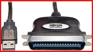 TRIPP LITE USB to Parallel Printer Adapter Cable USB-A to Centronics 10-Feet (U206-010),Gray