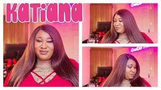 SHE IS A THICK ONE BUT CAN BE TAMED 🦁 | Outre Katiana #outre #katiana #meltedhairline #lacefront