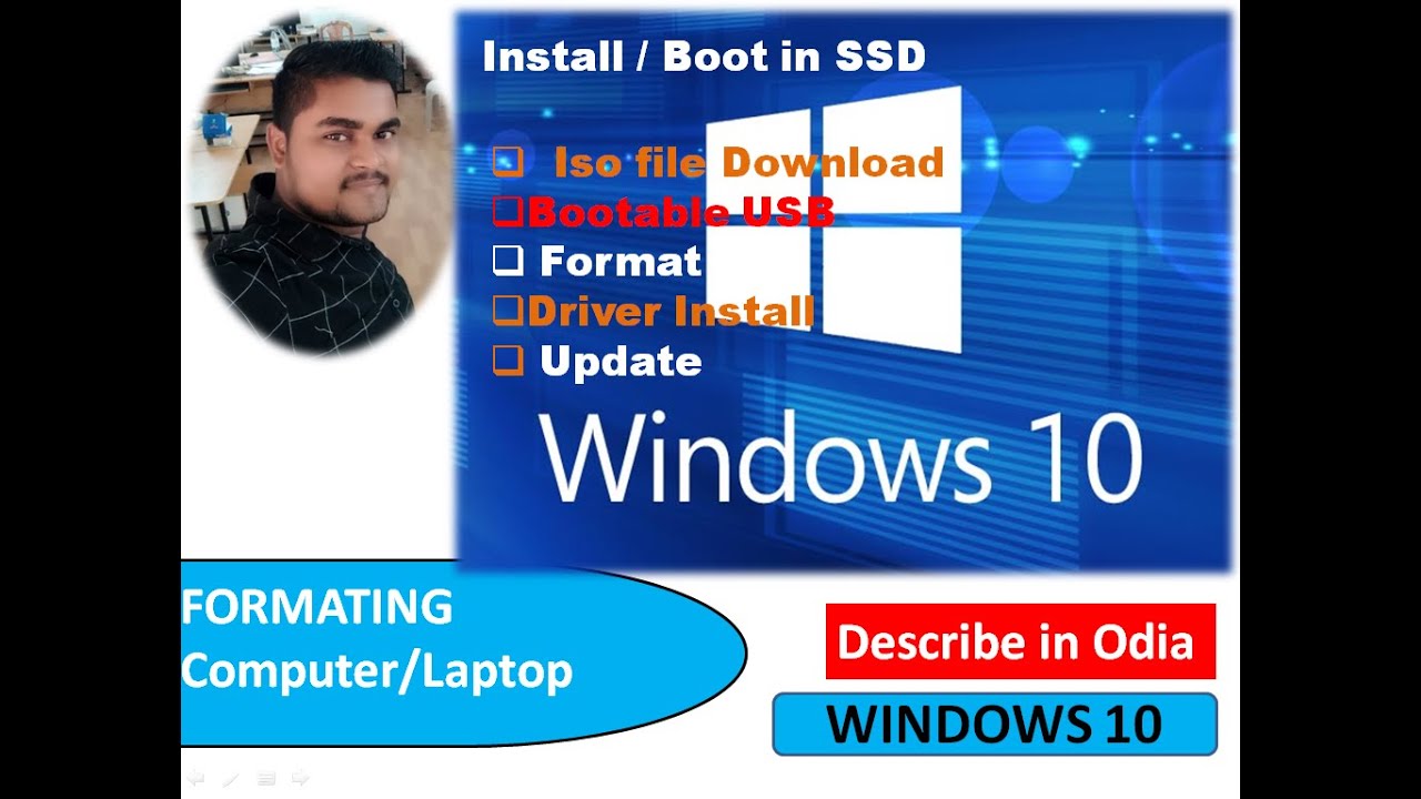 Windows 10 Installation Step By Step in Odia || Windows 10 Install