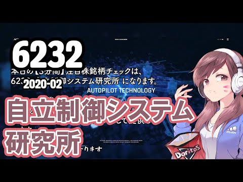 6232 自立制御システム研究所 【3分間】注目株銘柄チェック2020年2集春号