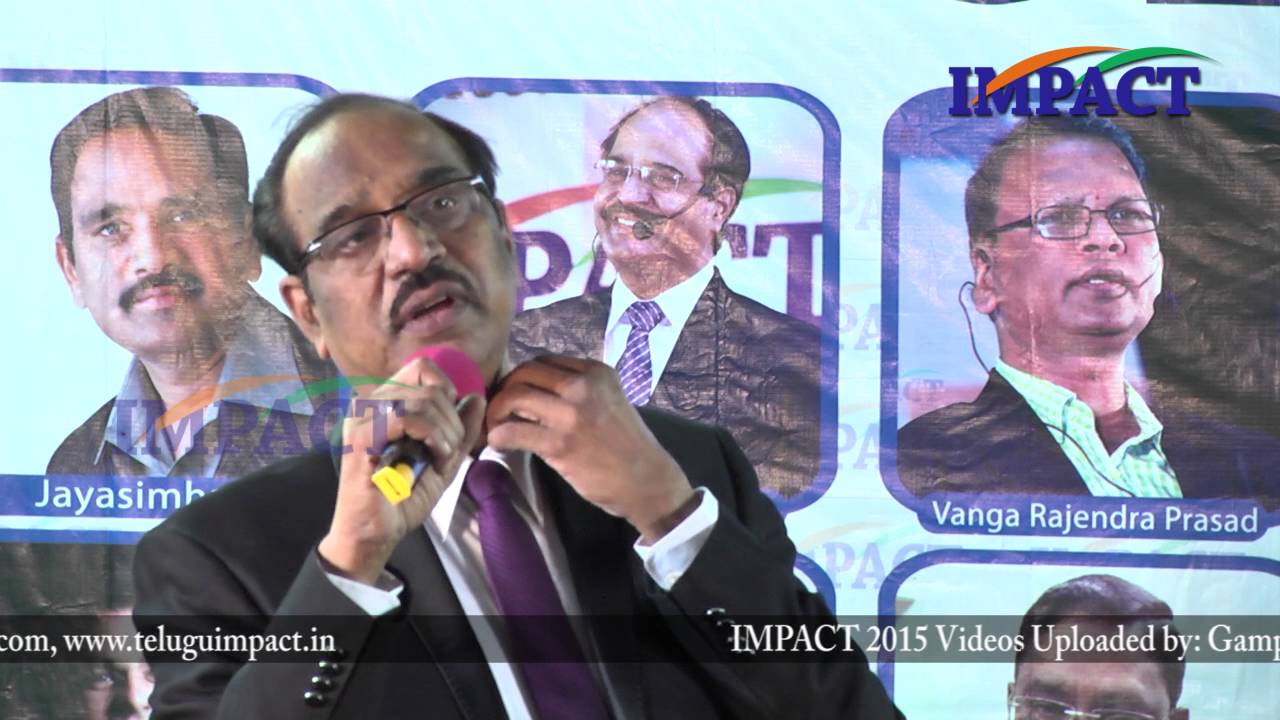 సర్దుకు పోదాం రండి by Dr BV Pattabhiram at IMPACT Hyderabad 2016 YouTube