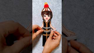 Doll in Sabah Kadazan Costume #shorts #feltdoll #dressup  #sabah #borneo