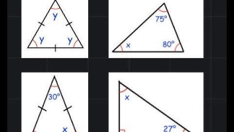Find Angle in Triangle - GCSE Math(Right angle triangle , Isosceles triangle , Equilateral triangle)