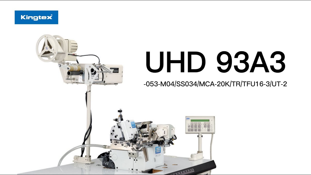 Kingtex UHD 93A3 -- Automatic Elastic Tape Attaching/ Cylinder Bed Overlock