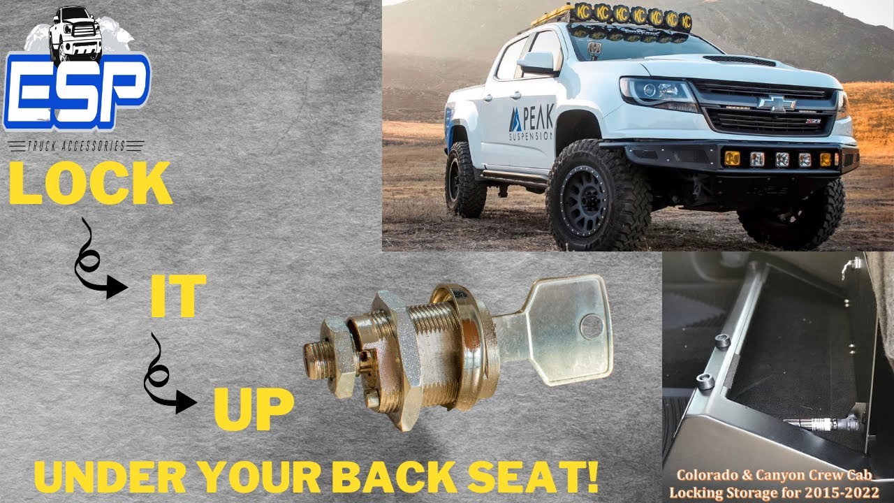 ESP Truck Accessories Chevy Colorado and GMC Canyon Lockable Under Seat