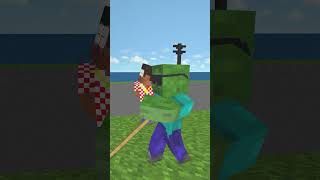 Herobrine Boy Trolls Herobrine Girl And The End #minecraft #shorts