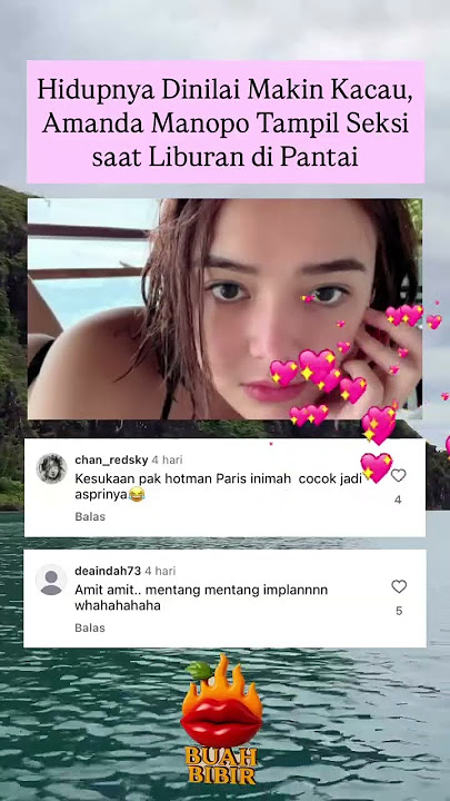 Hidupnya Dinilai Makin Kacau,Amanda Manopo Tampil Seksi saat Liburan di Pantai#amandamanopo #shorts