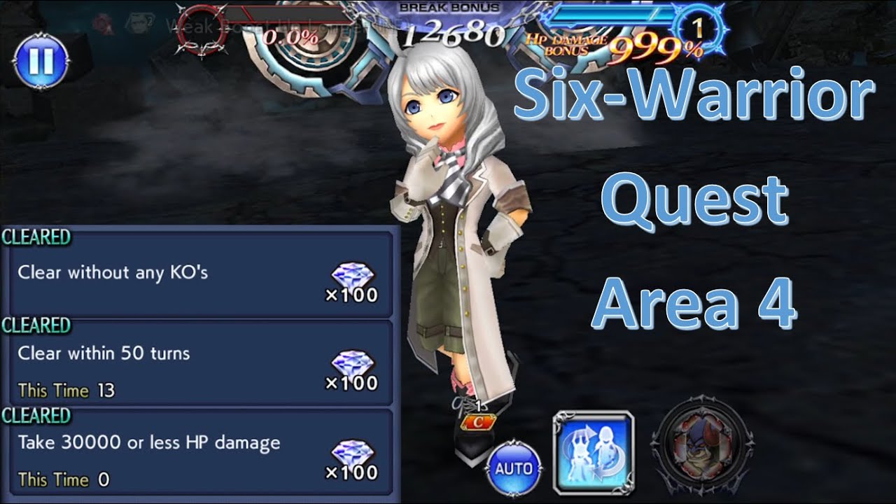 DFFOO Six Warrior Quest Area 4