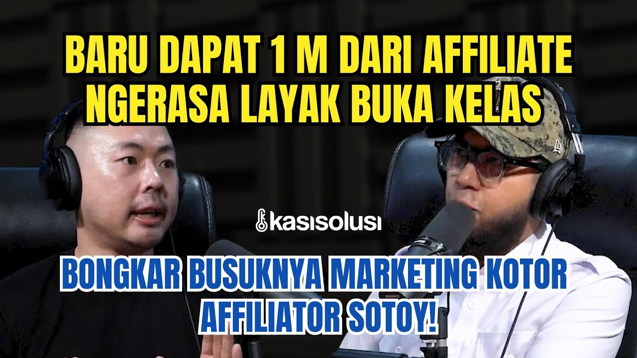 PAMER GMV MILIARAN TERNYATA BUAT JUALAN KELAS! 3 Ciri Affiliator Jual Ludah - Koh Dennies