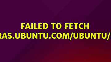 Ubuntu: Failed to fetch http://extras.ubuntu.com/ubuntu/dists/vivid