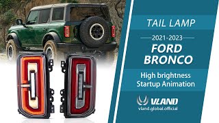 Vland Tail Lights For Bronco 2021-Up