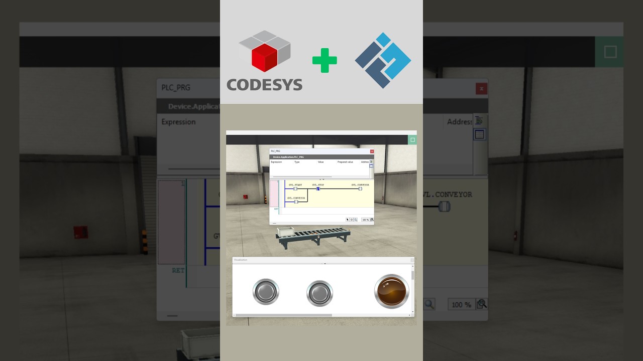 ตัวอย่างการใช้ Codesys ร่วมกับ Factory IO - YouTube