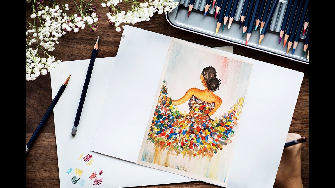 How to paint a easy Ballerina step by step tutorial for beginners ...