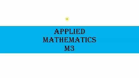 Applied Mathematics (M3) - Application Of Derivative ( Maxima, Minima and Radius of Curvature)