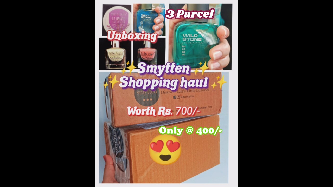 Smytten shopping haul | 3 parcel received| huge discounted Haul smytten unboxing 
