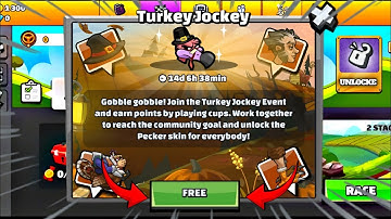 😱 HOW TO UNLOCK TURKEY JOCKEY IN HILL CLIMB RACING 2 . #hillclimbracing2 #hcr2 